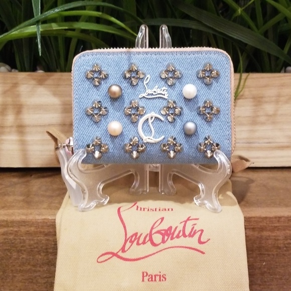 Christian Louboutin Handbags - CHRISTIAN LOUBOUTIN PANETTONE STUD & PEARL WALLET